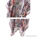 Abollria Women's Loose Cover Ups Kimono Cardigan Chiffon Floral Open Front Blouses Sheer Tops S7 B078HKXWJ8